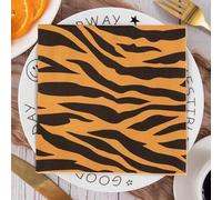 Napkins Leopard Print Table Decoration, Anniversary Decoration, Disposable Party Serviettes Napkins, Perfect for Birthdays, Weddings, Communion and Celebrations5 Packs(33x33cm)
