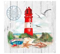 Napkins Lighthouse 20 Pack 3 Ply Paper Ambiente Party Tableware Serviettes 16.5cm x 16.5cm