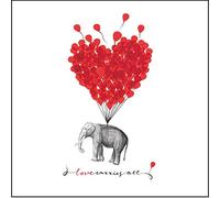 Napkins Love Bears Everything, 33x33cm, 20 Pieces Pack, FSC, 3lagig, Resealable Pack