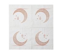 Napkins Moon Brown White Tissue Paper Napkins Disposable Soft Serviettes Party Happy Birthday Wedding Wrapping Paper for Crafts Everyday Tableware,Christmas,Toilet 20 Packs(33x33cm)