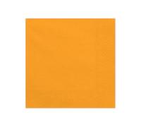 Napkins Plain Pack of 20 / 33 x 33 cm Orange