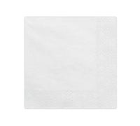 Napkins Plain Pack of 20 / 33 x 33 cm White