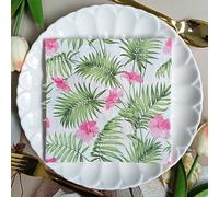 Napkins Purple Flowers Disposable Table Napkins - Soft and Strong Paper Serviettes for All Occasions - Everyday Tissues for Cleaning Spills Wiping Surfaces10 Packs(33x33cm)