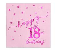 Napkins Purple Star Pink Tissue Paper Napkins Disposable Soft Serviettes Party Happy Birthday Wedding Wrapping Paper for Crafts Everyday Tableware,Christmas,Toilet 5 Packs(33x33cm)