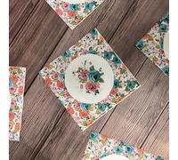 Napkins Rose Olive Green Tissue Paper Napkins Disposable Soft Serviettes Party Happy Birthday Wedding Wrapping Paper for Crafts Everyday Tableware,Christmas,Toilet 20 Packs(33x33cm)