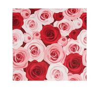 Napkins Rose Print Tissue Paper Napkins Disposable Soft Serviettes Party Happy Birthday Wedding Wrapping Paper for Crafts Everyday Tableware,Christmas,Toilet 20 Packs(33x33cm)