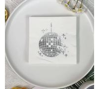 Napkins Silver Geometry Star Tissue Paper Napkins Disposable Soft Serviettes Party Happy Birthday Wedding Wrapping Paper for Crafts Everyday Tableware,Christmas,Toilet 15 Packs(33x33cm)