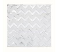 Napkins Silvery White Stripes Tissue Paper Napkins Disposable Soft Serviettes Party Happy Birthday Wedding Wrapping Paper for Crafts Everyday Tableware,Christmas,Toilet 20 Packs(33x33cm)