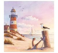 Napkins Sunset Beach 20 Pack 3 Ply Paper Ambiente Party Tableware Serviettes 16.5cm x 16.5cm