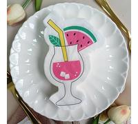 Napkins Watermelon Juice Disposable Table Napkins - Soft and Strong Paper Serviettes for All Occasions - Everyday Tissues for Cleaning Spills Wiping Surfaces15 Packs(33x33cm)