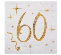 Napkins with Gold Lettering 18, Birthday Napkins 18 Gold (60)