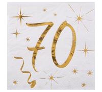Napkins with Gold Lettering 18, Birthday Napkins 18 Gold (70)