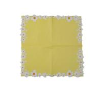 Napkins Yellow Flower Print Tissue Paper Napkins Disposable Soft Serviettes Party Happy Birthday Wedding Wrapping Paper for Crafts Everyday Tableware,Christmas,Toilet 10 Packs(33x33cm)