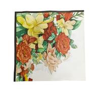 Napkins Yellow Green Flowers Tissue Paper Napkins Disposable Soft Serviettes Party Happy Birthday Wedding Wrapping Paper for Crafts Everyday Tableware,Christmas,Toilet 15 Packs(33x33cm)