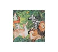 Napkins Zebra Tropical Lion Tissue Paper Napkins Disposable Soft Serviettes Party Happy Birthday Wedding Wrapping Paper for Crafts Everyday Tableware,Christmas,Toilet 20 Packs(33x33cm)