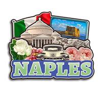 Naples Campania Italy Fridge Magnet Wooden Collection 3D Wood Handmade Travel City Souvenirs Refrigerator Magnet Home Decoration Gift -1561