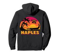 Naples Florida Alligator Sunset Retro Travel Pullover Hoodie