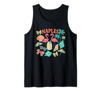 Naples Florida Flamingo Shells Lemonade Beach Tank Top