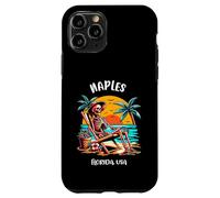 Naples Florida Funny Skeleton in the Hot Sun Design Case for iPhone 11 Pro
