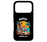 Naples Florida Funny Skeleton in the Hot Sun Design Case for iPhone 17 Pro