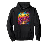 Naples Florida Tropical Graffiti Sunset Art Pullover Hoodie