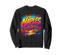 Naples Florida Tropical Graffiti Sunset Art Sweatshirt