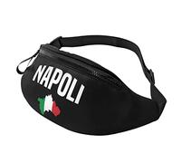Naples Italy Italian Flag Waist Bag Men's and Women's Adjustable Travel Chest Pack Outdoor Running Waist Bag