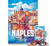 Naples Italy Jigsaw Puzzles for Adults 1000 Pieces Logic Sense Toy Relaxing Fun Smooth Edge (50x75cm)