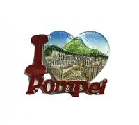 Naples, Pompeii and Panoramic Decorative Magnets, Naples Decorative Magnets (Multicolour I Love Pompeii)