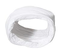 NaplesUK 220mm x 90mm Megaduct Flat Channel Ducting PVC Flexible Hose Length 500mm - White