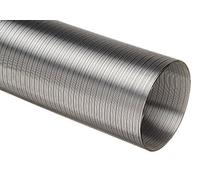 NaplesUK Aluminium Semi Rigid Flexible Duct Hose for 125mm Kitchen Cooker Hood Ducting 1.5 Metre Length 127mm Diameter