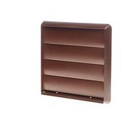 NaplesUK Vent 4 Flaps Gravity Grille Round Spigot 150mm - Brown