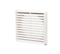 NaplesUK Vent Grille Louvred Round Spigot 150mm - White