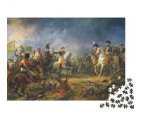 Napoleon Battle Scene 1000 Piece Birthday Gift Puzzle for Adults Ancient Warriors Clash on Sunlit Battlefield Premium Sturdy Vibrant Challenging Stress Relief 38x26cm/1000pcs