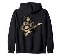 Napoleon Bonaparte Playing Electric Guitar Kaiser Rock Music Zip Hoodie