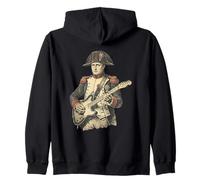 Napoleon Bonaparte Playing Electric Guitar Kaiser Rock Music Zip Hoodie