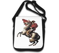 Napoleon Bonaparte Riding A Horse Shoulder Bag White