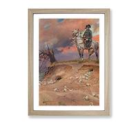 Napoleon By Wojciech Kossak Classic Painting Framed Print | A3 Oak Framed Wall Art | Ready to Hang | Classic Historical Picture | Living Room Bedroom Lounge Office