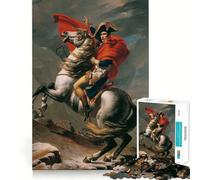 Napoleon Crossing The Alps Jigsaw Puzzles for Adults1000 Pieces Focus Brain Toy Relax Time Tight Edge Santa Wish Pick (38x26cm)