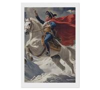 Napoleon Crossing The Alps Reproduction Diamond Painting Kits for Adults Full Square Drill Diamond Art 8"x12"