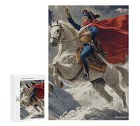 Napoleon Crossing The Alps Reproduction Jigsaw Puzzle for Adults Wooden Challenging Puzzles Gift for Family Friends