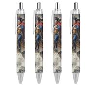 Napoleon Crossing The Alps Reproduction Retractable Ballpoint Pen Black Ink Ball Point Pen Work Pens 4 PCS