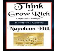 Napoleon Hill Think & Grow Rich Complete & Unabridged Paperback Book in White Napoleon Hill White