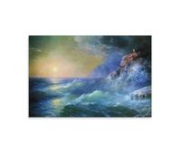 Napoleon on St Helena 1897 Canvas Print by Ivan Aivazovsky Poster Wall Art Picture Painting Poster C