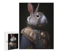 Napoleon Rabbit: New Year Gift, 500 PCS Decorative Wooden Puzzle, with A Decorative Finished Picture