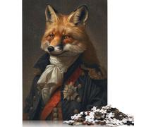 Napoleon Red Fox Portrait Jigsaw Puzzles Puzzle for Adults Kids. 1000 Piece Great Gifts Challenge Toy Educational Games Home Decoration for Adults& Kids Age 14 Years Up 1000pcs (75x50cm)