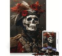 Napoleon Skeleton for Adults 1000 Piece Jigsaw Puzzle Thought Toy Anxiety Relief Precise Edge Thoughtful Gift (38x52cm)