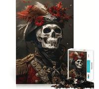 Napoleon Skeleton Jigsaw Puzzles for Adults1000 Pieces Intellect Toy Calming Play Quality Cut Wall Art Decor (50x75cm)