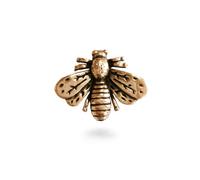 Napoleonic Bee Lapel Pin - Small Bumblebee Brooch - Antique Gold Plated, Pewter, no gemstone