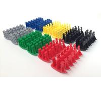 Napoleonic Miniature Navy Sailing Ships: Plastic Sailboat Figurines: Red, Blue, Yellow, Green, Black and Grey Toy Boats